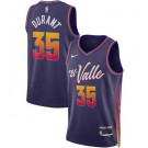 Men's Phoenix Suns #35 Kevin Durant Purple 2023 City Icon Heat Press Jersey