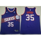 Men's Phoenix Suns #35 Kevin Durant Purple Icon Sponsor Swingman Jersey