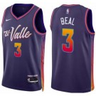 Men's Phoenix Suns #3 Bradley Beal Purple 2023 City Icon Heat Press Jersey