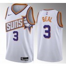 Men's Phoenix Suns #3 Bradley Beal White 2023 Icon Heat Press Jersey