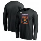 Men's Phoenix Suns Black 2021 Western Conference Champions Locker Room Long Sleeve T Shirt