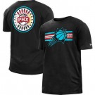 Men's Phoenix Suns Black 2022 City Edition Brushed Jersey T Shirt