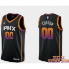 Men's Phoenix Suns Custom Black 2022 Statement Icon Hot Press Jersey