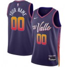 Men's Phoenix Suns Custom Purple 2023 City Icon Heat Press Jersey