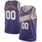 Men's Phoenix Suns Custom Purple 2023 Icon Heat Press Jersey