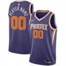 Men's Phoenix Suns Custom Purple Icon Hot Press Jersey