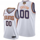 Men's Phoenix Suns Custom White 2021 Finals Icon Hot Press Jersey