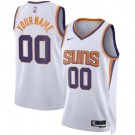 Men's Phoenix Suns Custom White Association Icon Heat Press Jersey