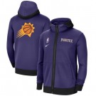 Men's Phoenix Suns Purple Showtime Performance Full Zip Hoodie Jacket