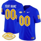 Men's Pittsburgh Panthers Custom Blue FUSE College Football Jersey