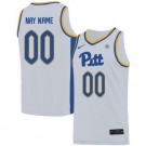 Men's Pittsburgh Panthers Customized White 2019 College Basketball Jersey
