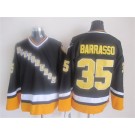 Men's Pittsburgh Penguins #35 Tom Barrasso Black 1990s Throwback Jersey