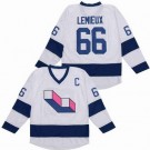 Men's Pittsburgh Penguins #66 Mario Lemieux White Laval Voisine Retro Jersey