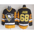 Men's Pittsburgh Penguins #68 Jaromir Jagr Black Throwback Jersey