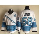 Men's Pittsburgh Penguins #68 Jaromir Jagr White 1967 Throwback Jersey
