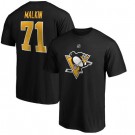Men's Pittsburgh Penguins #71 Evgeni Malkin Black Printed T Shirt 112151