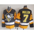 Men's Pittsburgh Penguins #7 Joe Mullen Black Throwback Jersey