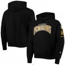 Men's Pittsburgh Penguins Black Champion O&B Capsule II Pullover Hoodie