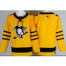 Men's Pittsburgh Penguins Blank Yellow Alternate Authentic Jersey