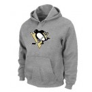 Men's Pittsburgh Penguins Gray Printed Pullover Hoodie