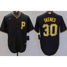 Men's Pittsburgh Pirates #30 Paul Skenes Black Cool Base Jersey