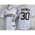 Men's Pittsburgh Pirates #30 Paul Skenes White Limited Jersey