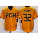 Men's Pittsburgh Pirates #32 Henry Davis Yellow 2023 City Connect Cool Base Jersey