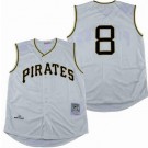 Men's Pittsburgh Pirates #8 Willie Stargell Cream 1962 Throwback Jersey