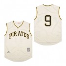 Men's Pittsburgh Pirates #9 Bill Mazeroski Cream 1960 Throwback Jersey