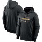 Men's Pittsburgh Pirates Black Authentic Collection Dugout Pullover Hoodie