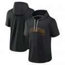 Men's Pittsburgh Pirates Black Short Sleeve Team Pullover Hoodie 306603