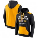 Men's Pittsburgh Pirates Black Yellow Chip In Pullover Hoodie