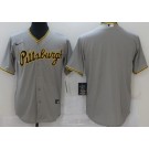 Men's Pittsburgh Pirates Blank Gray Road Cool Base Jersey