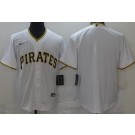 Men's Pittsburgh Pirates Blank White Cool Base Jersey