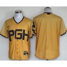 Men's Pittsburgh Pirates Blank Yellow 2023 City Connect Cool Base Jersey