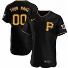 Men's Pittsburgh Pirates Customized Black Authentic Jersey