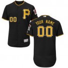 Men's Pittsburgh Pirates Customized Black FlexBase Jersey