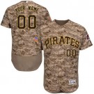 Men's Pittsburgh Pirates Customized Camo FlexBase Jersey