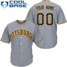 Men's Pittsburgh Pirates Customized Grey Cool Base Jersey