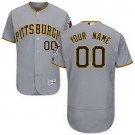 Men's Pittsburgh Pirates Customized Grey FlexBase Jersey