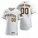 Men's Pittsburgh Pirates Customized White 2020 FlexBase Jersey