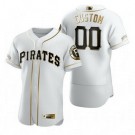 Men's Pittsburgh Pirates Customized White Gold 2020 FlexBase Jersey
