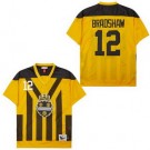 Men's Pittsburgh Steelers #12 Terry Bradshaw Yellow Throwback Jersey