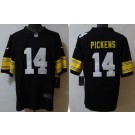 Men's Pittsburgh Steelers #14 George Pickens Limited Black Alternate Vapor Jersey