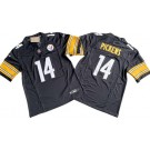 Men's Pittsburgh Steelers #14 George Pickens Limited Black FUSE Vapor Jersey