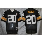 Men's Pittsburgh Steelers #20 Rocky Bleier Black Throwback Jersey