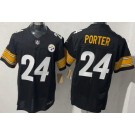 Men's Pittsburgh Steelers #24 Joey Porter Jr Limited Black FUSE Vapor Jersey