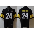 Men's Pittsburgh Steelers #24 Joey Porter Jr Limited Black Vapor Jersey