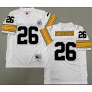 Men's Pittsburgh Steelers #26 Rod Woodson White Alternate 1994 Throwback Jersey