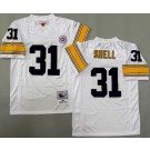 Men's Pittsburgh Steelers #31 Donnie Shell White 1975 Throwback Jersey